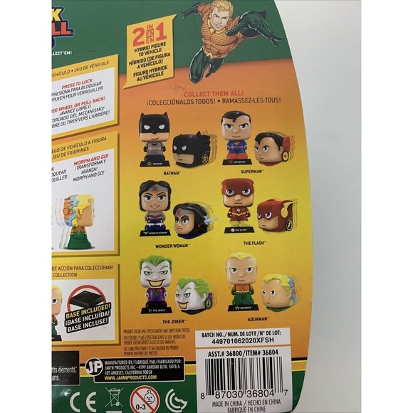 Aquaman Lock N Roll Pals Morph Hybrid To Vehicle DC Super Hero Toy Comics Gift - Picture 6 of 8